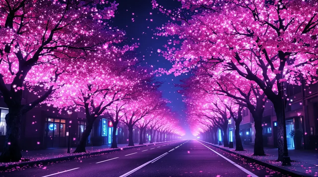 夜樱未眠 首屏海报